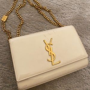 YSL patent leather Kate bag